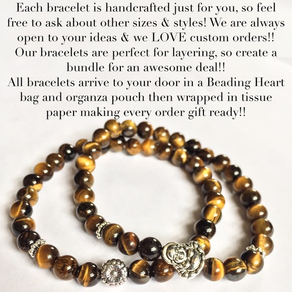 Rose Quartz & Lavarock Hand of God Bracelet - Picture 4 of 7